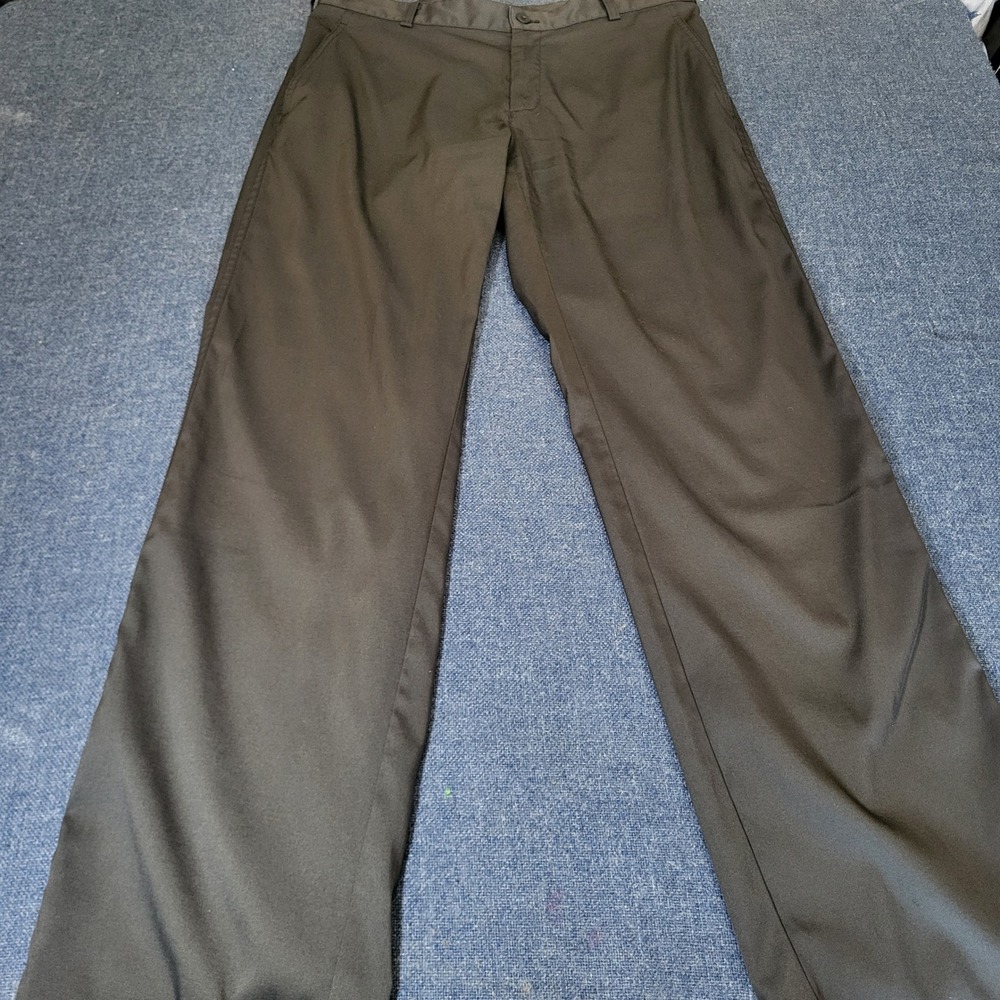 Nike Golf Dri-FIT Mens Black Flat Front Performance Pants 32x32 Straight Leg